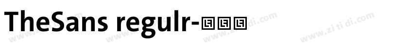 TheSans regulr字体转换